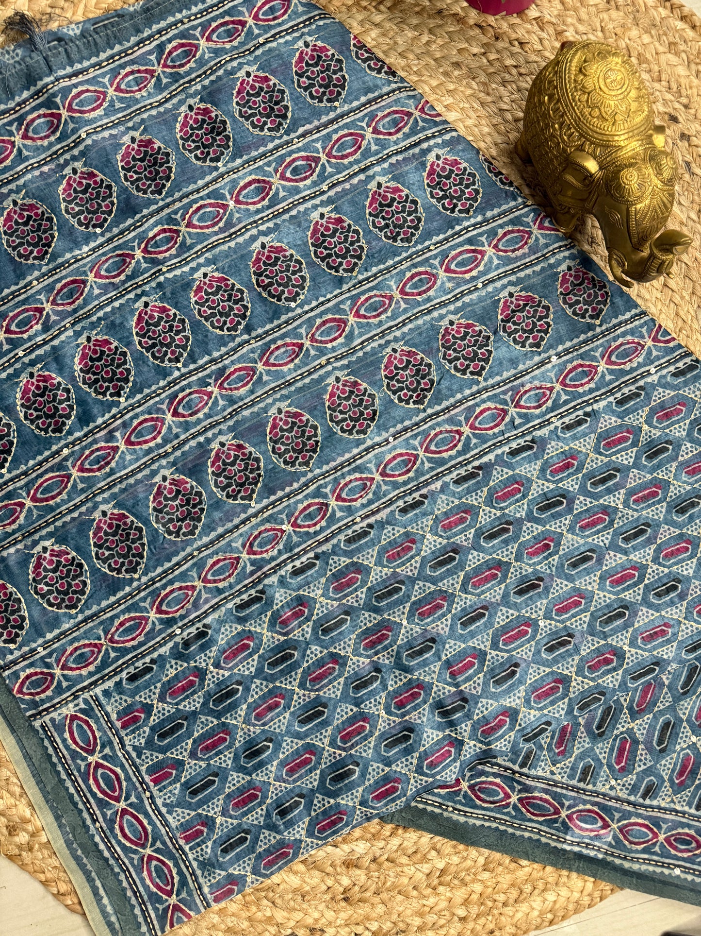 Chanderi Kanta Work saree