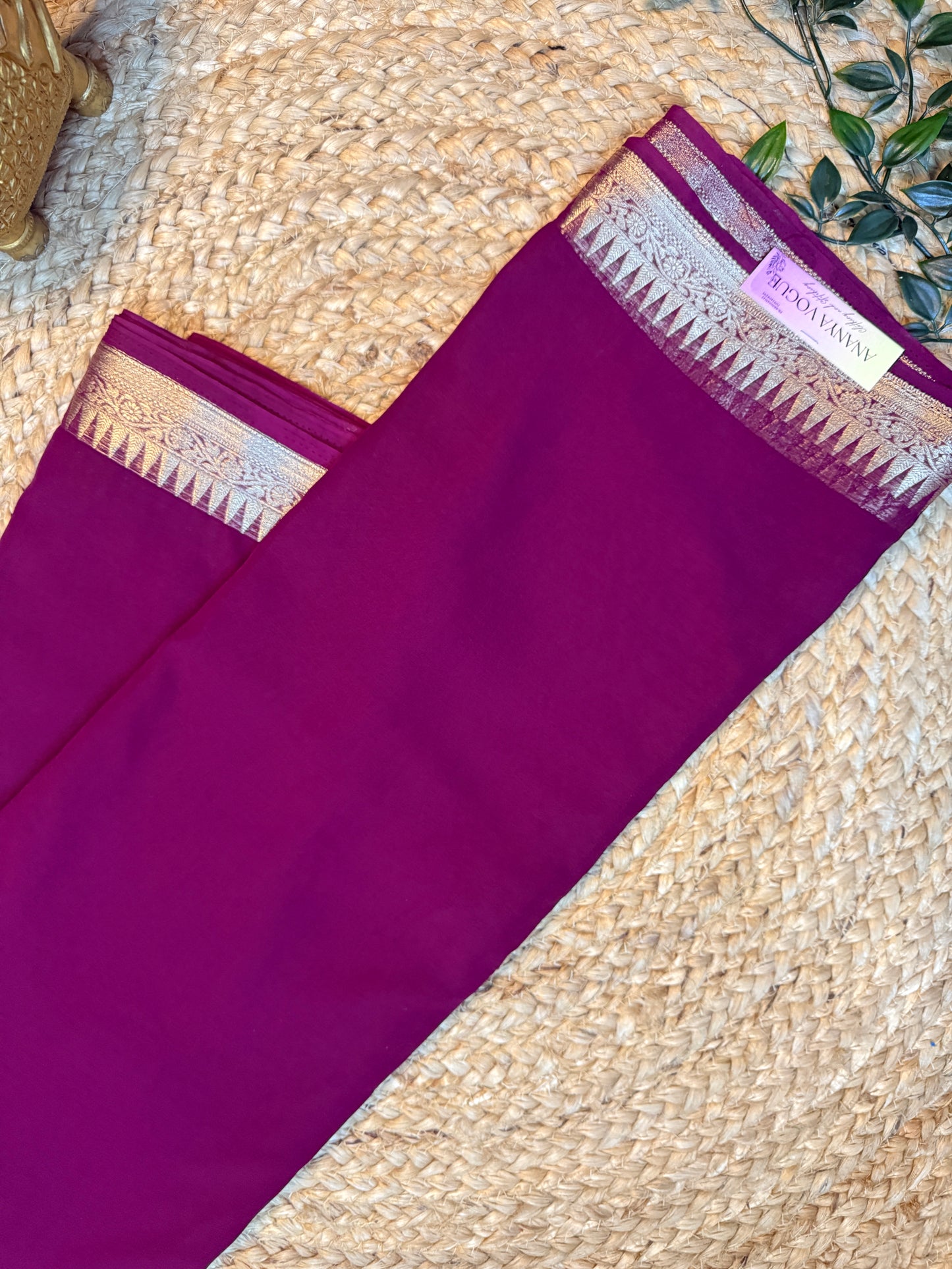 Chiffon Plain Saree