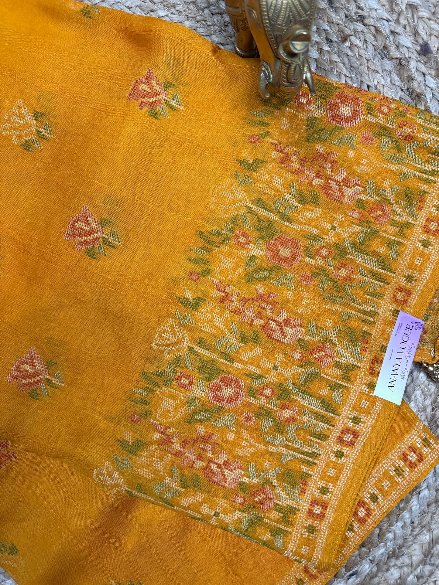Moonga Tussar Saree