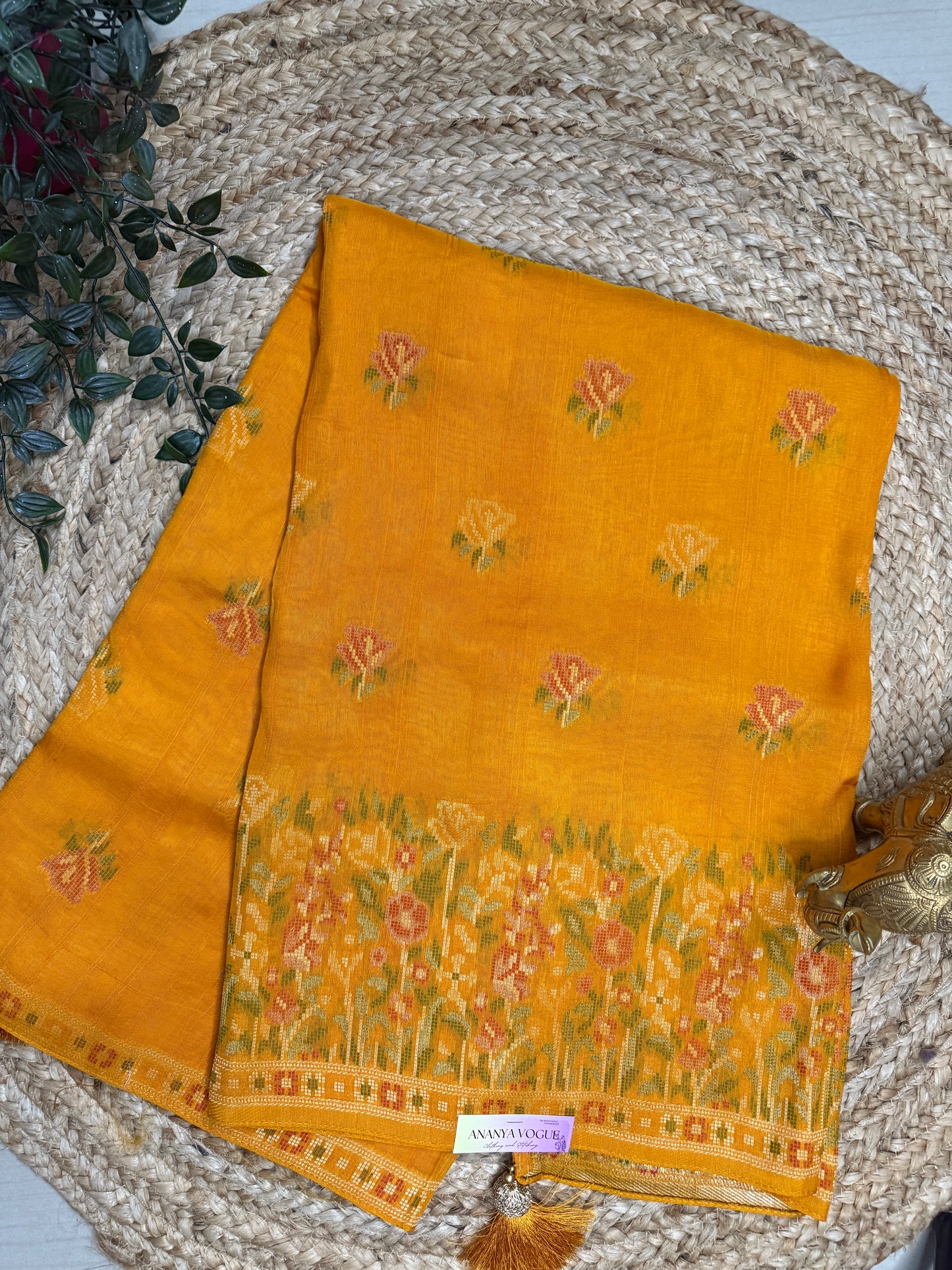 Moonga Tussar Saree