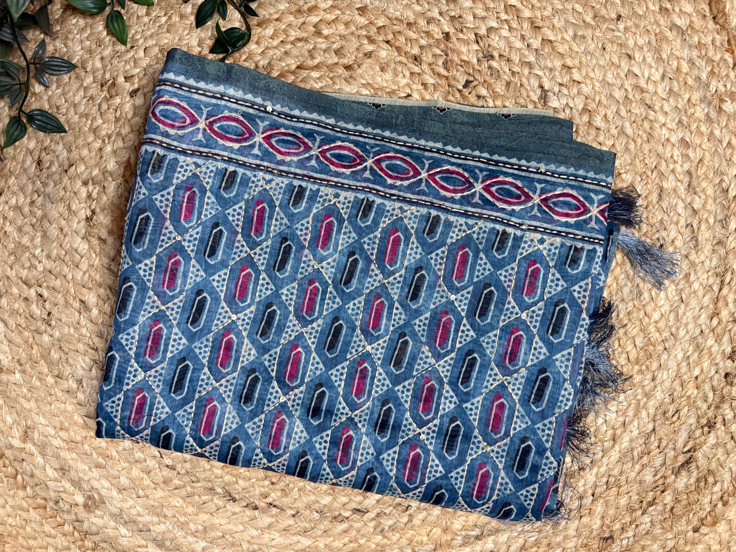 Chanderi Kanta Work saree