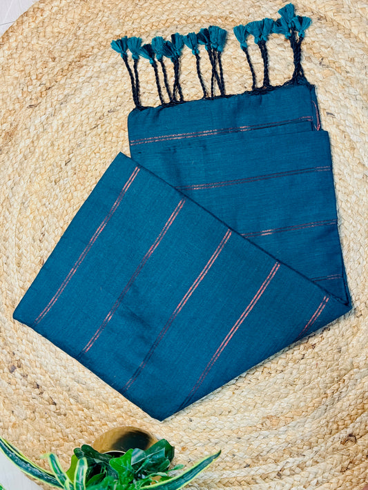 Handloom Cotton Striped Saree