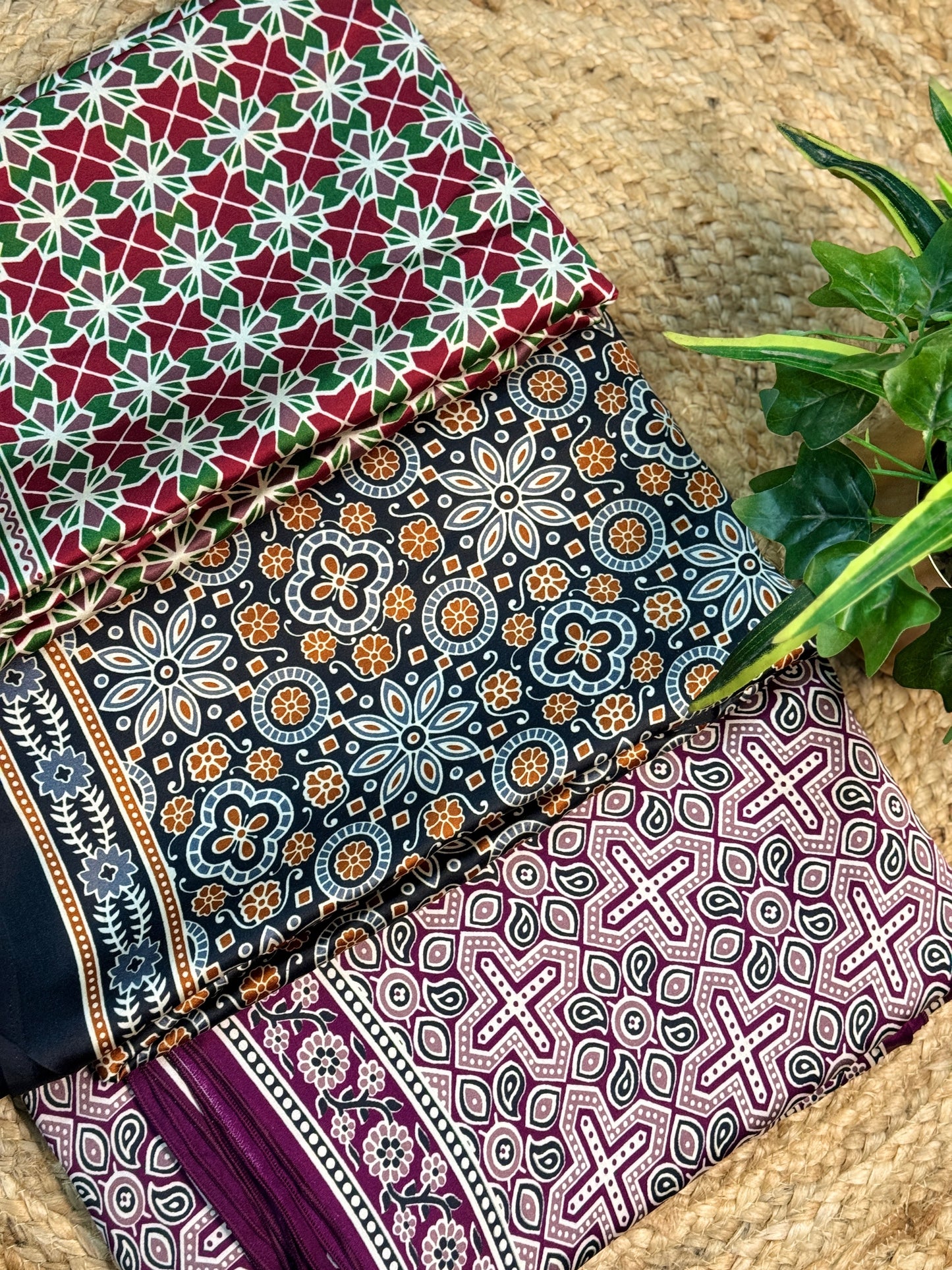 Ajrakh Saree