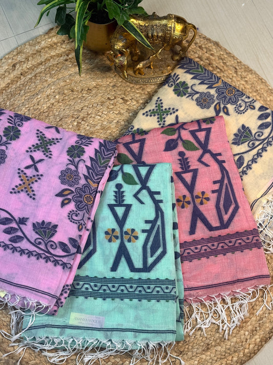 Muslin Jamdani saree