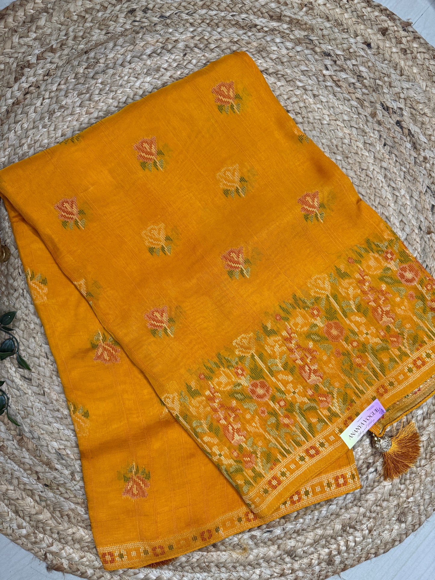 Moonga Tussar Saree