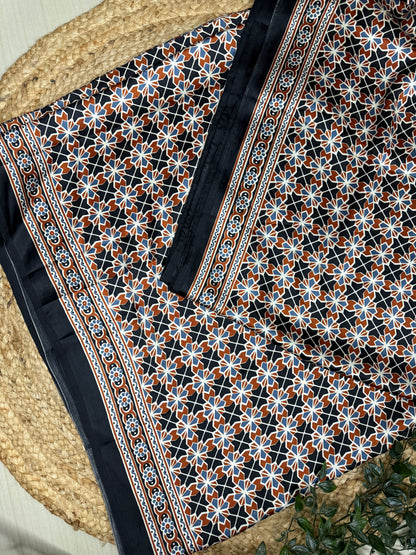 Ajrakh Saree