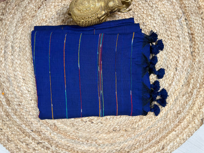 Handloom Cotton Striped Sarees