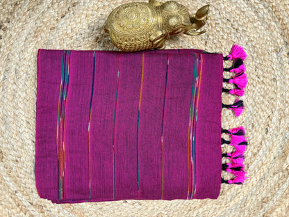 Handloom Cotton Striped Sarees