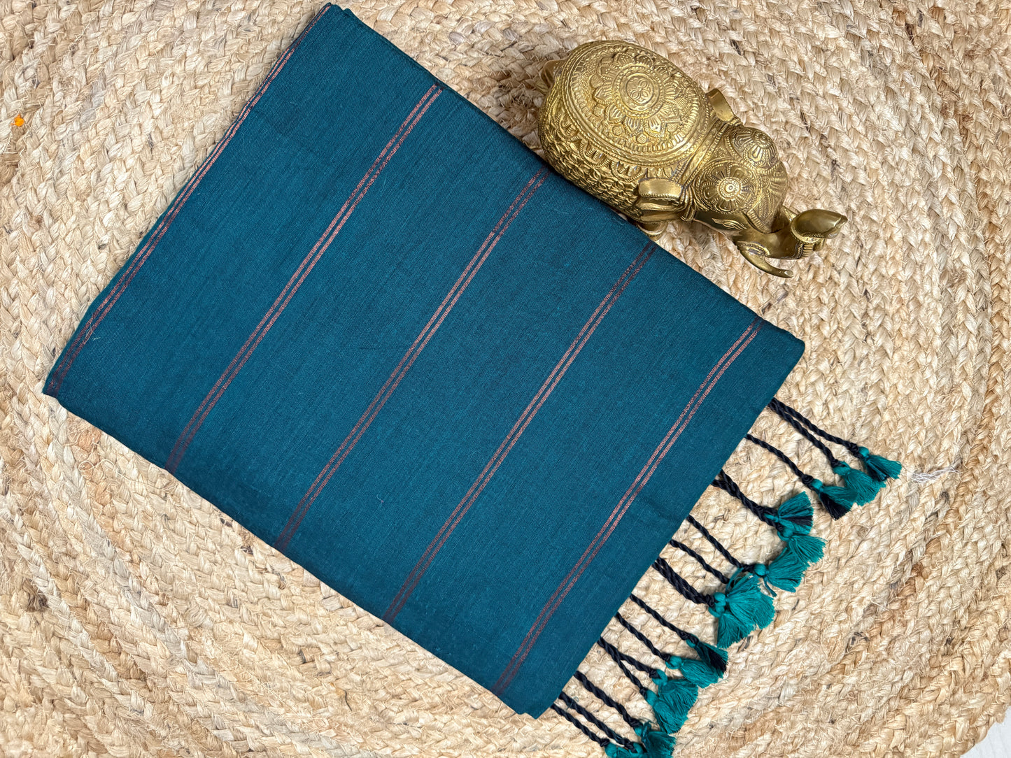 Handloom Cotton Striped Saree