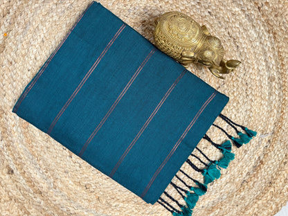 Handloom Cotton Striped Saree