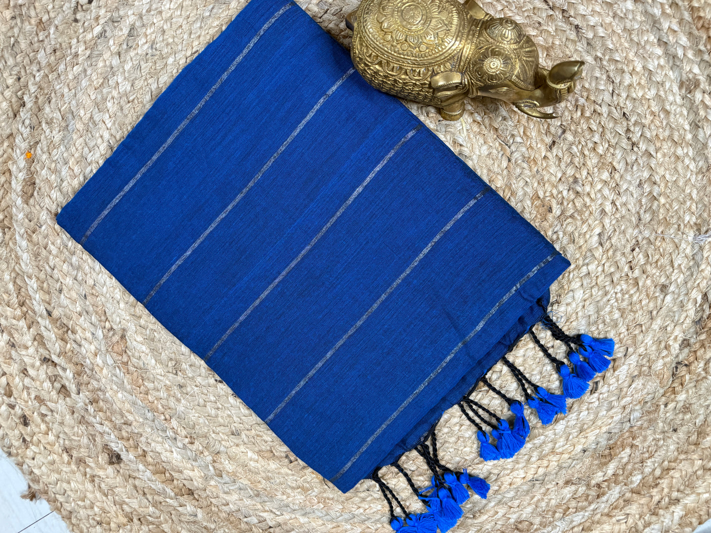 Handloom Cotton Striped Saree