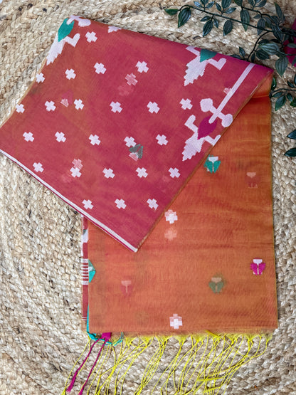 Muslin Silk Jamdani Work Saree