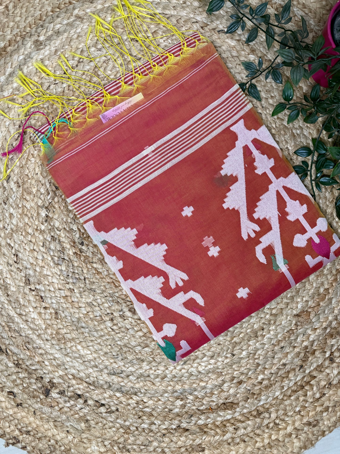 Muslin Silk Jamdani Work Saree