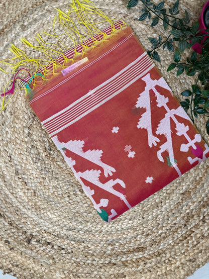 Muslin Silk Jamdani Work Saree