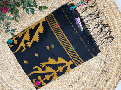 Muslin Silk Jamdani Work Saree