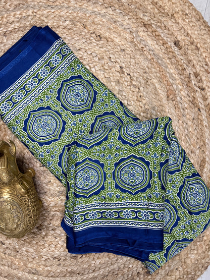 Ajrakh Saree