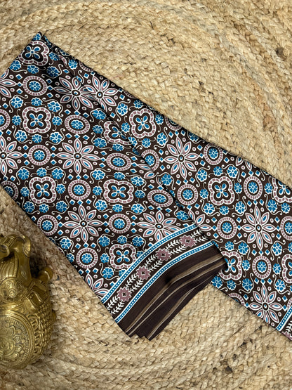 Ajrakh Saree
