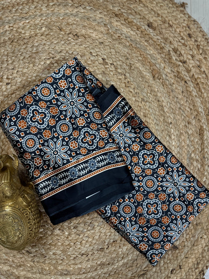 Ajrakh Saree